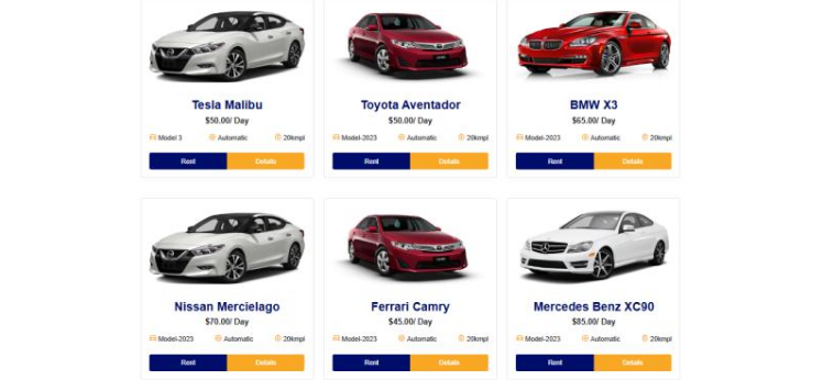 Car Rental Application